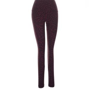 Lululemon burgundy leopard print leggings